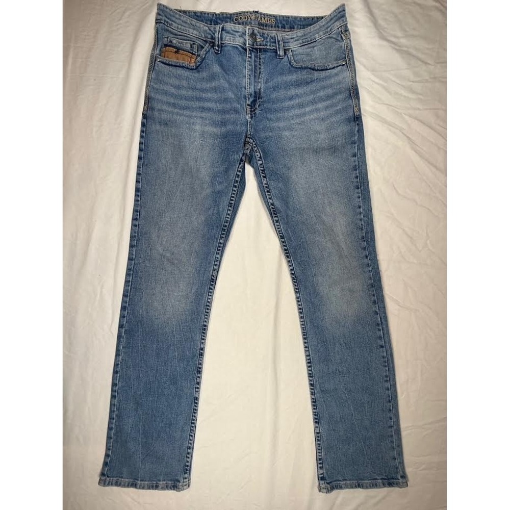 Cody James Stretch Slim Straight Western Mens Medium Wash Denim Rodeo 36x36